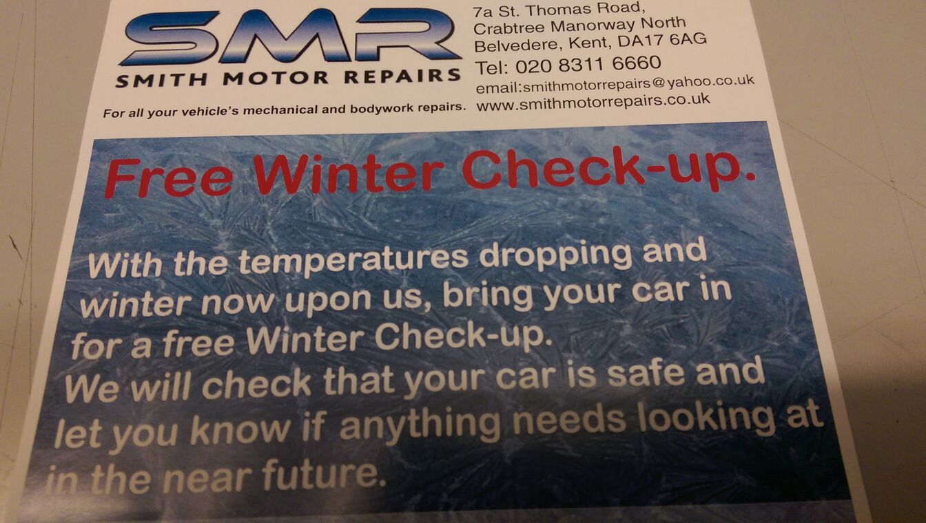 Winter check-up flyer